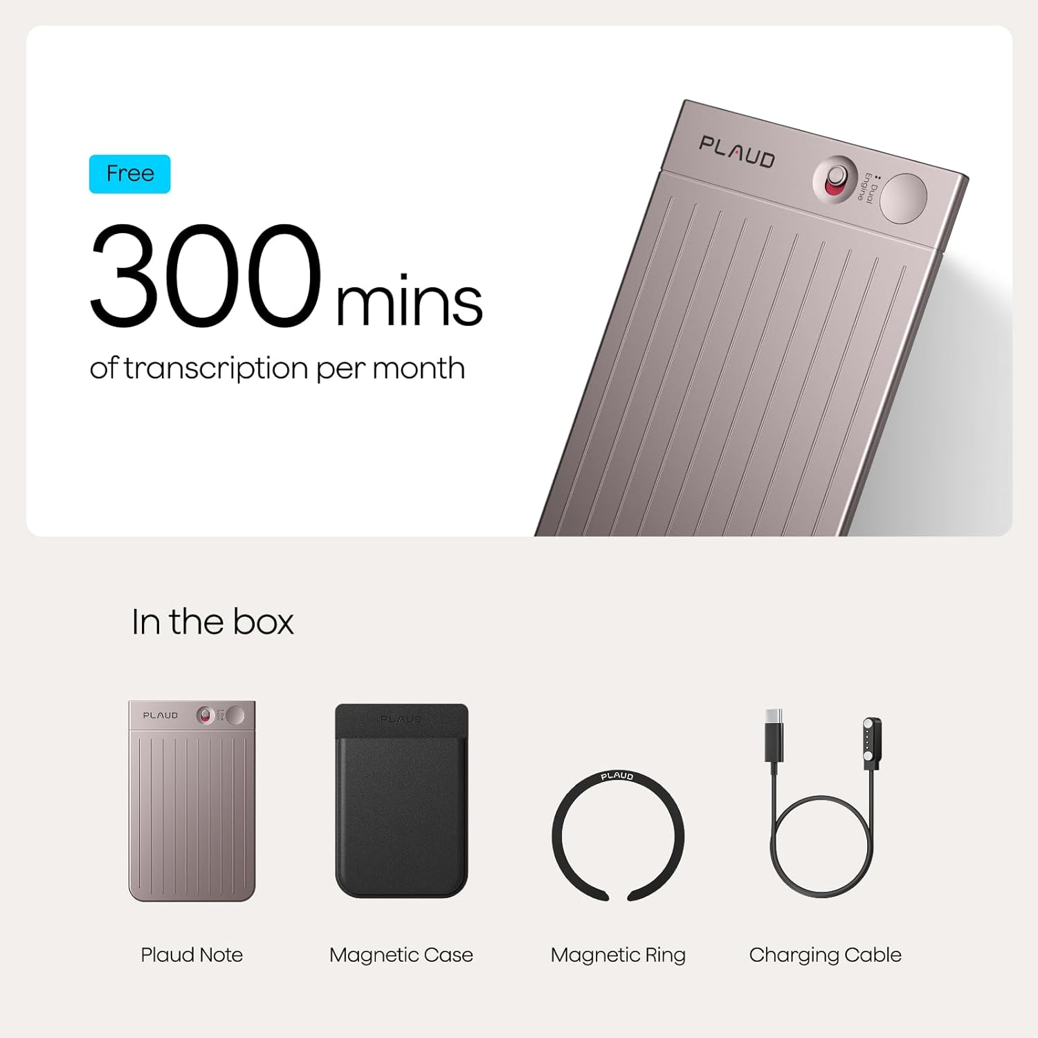 PLAUD Note Pin Starlight PLA-NB100-L